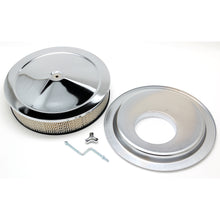 Load image into Gallery viewer, 14-In.-X-3-In.-Muscle-Carstyle-Air-Cleaner-Set;-Offset-Base;-Chrome195964-Pontiac-Engines