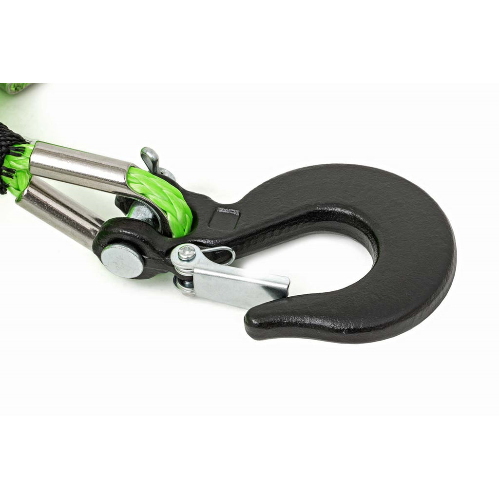 14-Inch-Synthetic-Rope-85-Feet-Rated-Up-To-16,000-Lbs-38-Inch-Includes-Clevis-Hook-And-Protective-Sleeve-Utv,-Atv-Green-Rough-Country