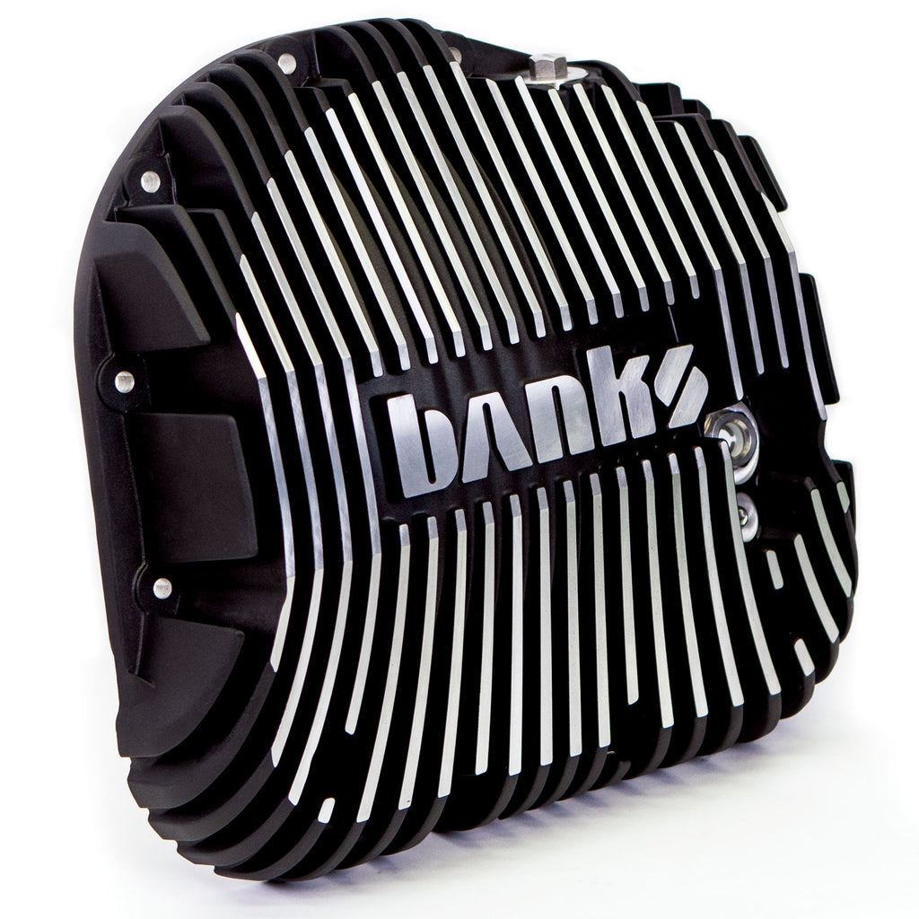 ~(14-Lbs.-19X8x6)~-Banks-Differential-Cover-Kit-Sterling-10.25-Black-Milled-1985-2019-Ford-F250F350