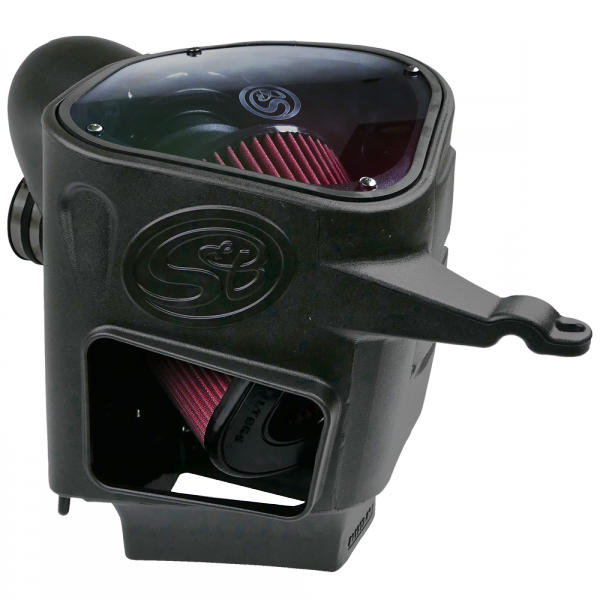 ~(14-Lbs.-25X16x15)~-Cold-Air-Intake-For-03-07-Dodge-Ram-2500-3500-5.9L-Cummins-Cotton-Cleanable-Red-S-B