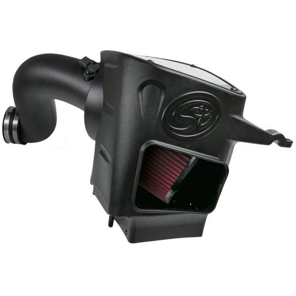 ~(14-Lbs.-25X16x15)~-Cold-Air-Intake-For-03-07-Dodge-Ram-2500-3500-5.9L-Cummins-Cotton-Cleanable-Red-S-B