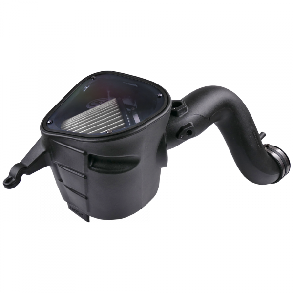 ~(14-Lbs.-25X16x15)~-Cold-Air-Intake-For-07-09-Dodge-Ram-2500-3500-4500-5500-6.7L-Cummins-Dry-Extendable-White-S-B