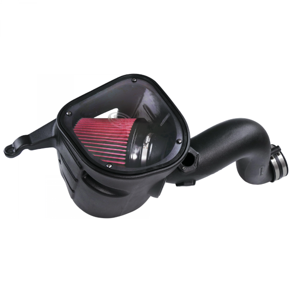 ~(14-Lbs.-25X16x15)~-Cold-Air-Intake-For-07-09-Dodge-Ram-2500-3500-4500-5500-6.7L-Cummins-Cotton-Cleanable-Red-S-B