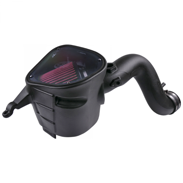 ~(14-Lbs.-25X16x15)~-Cold-Air-Intake-For-07-09-Dodge-Ram-2500-3500-4500-5500-6.7L-Cummins-Cotton-Cleanable-Red-S-B
