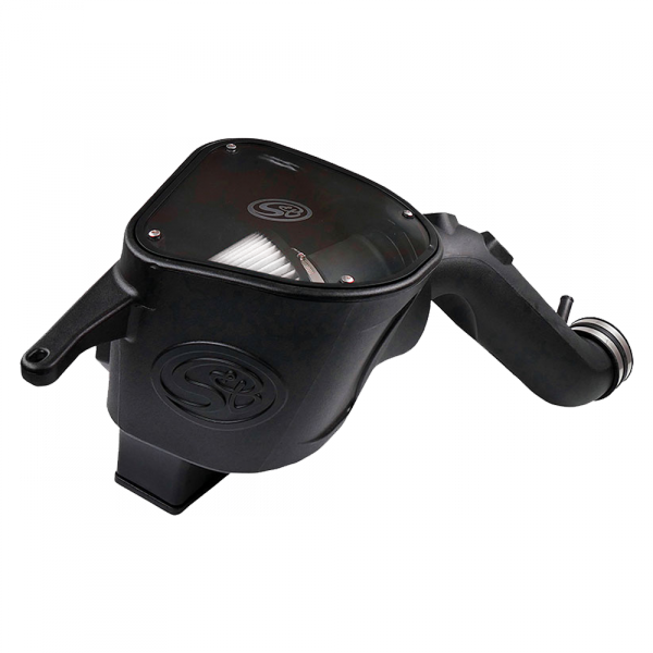 ~(14-Lbs.-25X16x15)~-Cold-Air-Intake-For-10-12-Dodge-Ram-2500-3500-6.7L-Cummins-Dry-Extendable-White-S-B