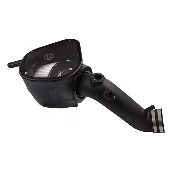 ~(14-Lbs.-25X16x15)~-Cold-Air-Intake-For-10-12-Dodge-Ram-2500-3500-6.7L-Cummins-Dry-Extendable-White-S-B