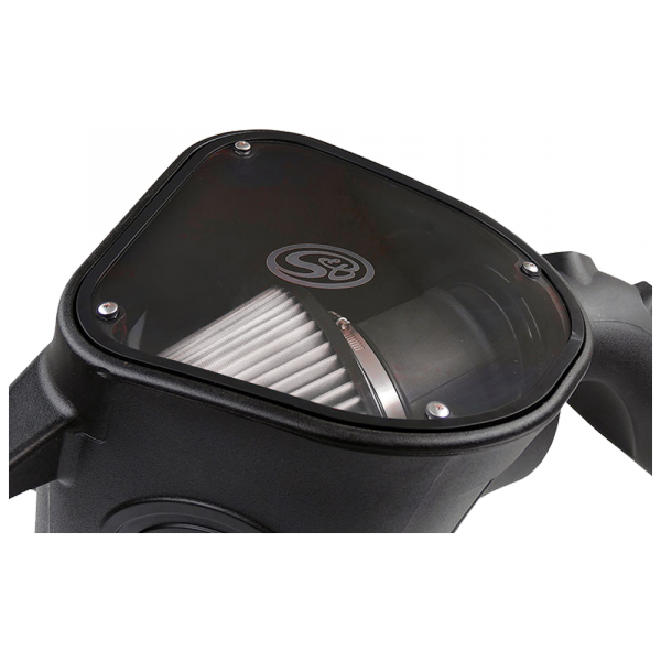 ~(14-Lbs.-25X16x15)~-Cold-Air-Intake-For-10-12-Dodge-Ram-2500-3500-6.7L-Cummins-Dry-Extendable-White-S-B