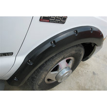 Load image into Gallery viewer, ~(14-Lbs.-51X27x9)~-Rx-Rivet-Style-4Pc-Standard-Fender-Flare-Elite-Series-1999-2007-Ford-F-250-Color-Black