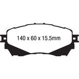 EBC UD1711 Ultimax OEM Replacement Brake Pads