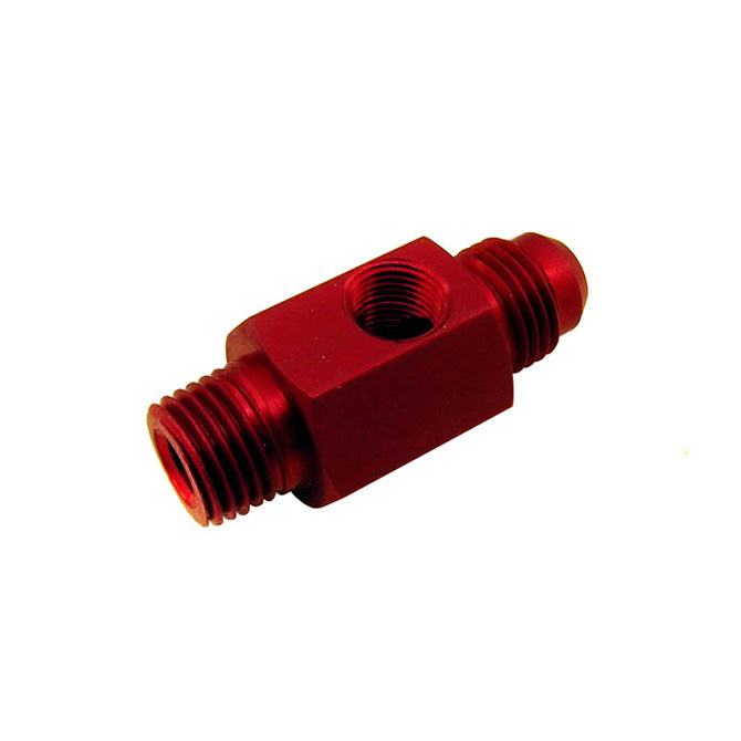 14-Npt-X-6An-W18-Npt-Gauge-Hole-(Fuel-Bypass-Fitting)
