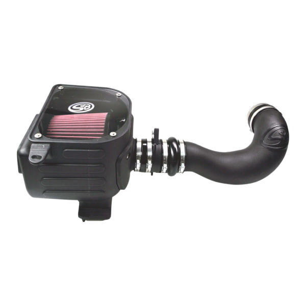 ~(14.2-Lbs.-24X15x14)~-Cold-Air-Intake-For-07-08-Gmc-Sierra-4.8L-5.3L-6.0L-Oiled-Cotton-Cleanable-Red-S-B
