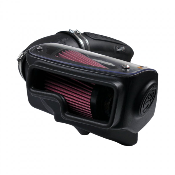 ~(14.6-Lbs.-24X15x14)~-Cold-Air-Intake-For-97-06-Jeep-Wrangler-Tj-L6-4.0L-Oiled-Cotton-Cleanable-Red-S-B