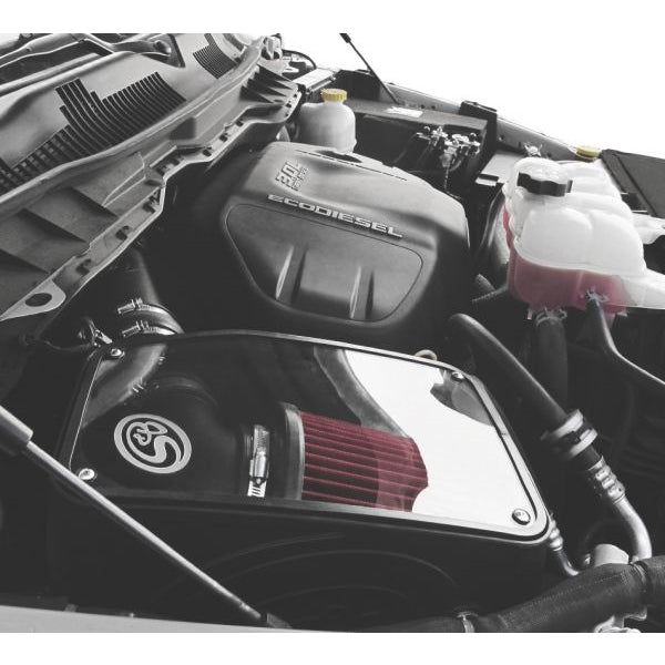 ~(14.8-Lbs.-24X15x14)~-Cold-Air-Intake-For-14-18-Dodge-Ram-1500-3.0L-Ecodiesel-V6-Dry-Extendable-White-S-B