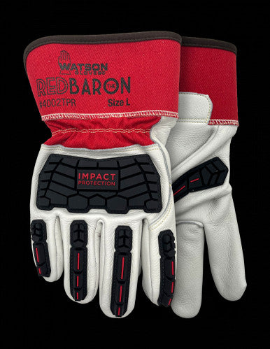 Watson Gloves 4002TPR-L Red Baron Fullgrain Cow Combo Tpr - L