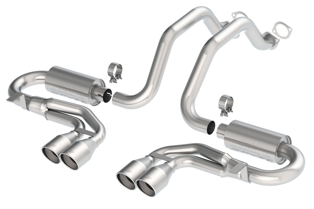 Borla 140038 Cat-Back Exhaust System - S-Type Classic for Select Chevrolet Corvette