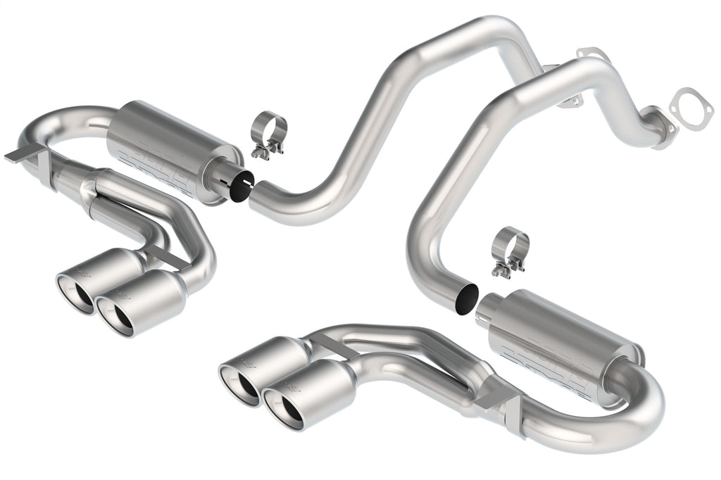 Borla 140039 Cat-Back Exhaust System - S-Type Classic for Select Chevrolet Corvette