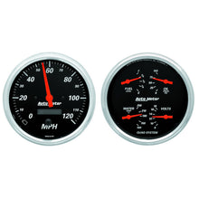 Load image into Gallery viewer, AutoMeter 1403 GAUGE KIT, 2 PC., QUAD &amp; SPEEDOMETER, 5", DESIGNER BLACK