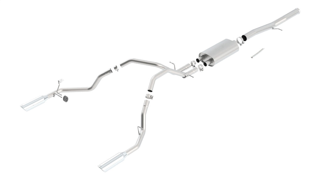 Borla 140437 Cat-Back Exhaust System - S-Type for Select Chevrolet Silverado 1500, GMC Sierra