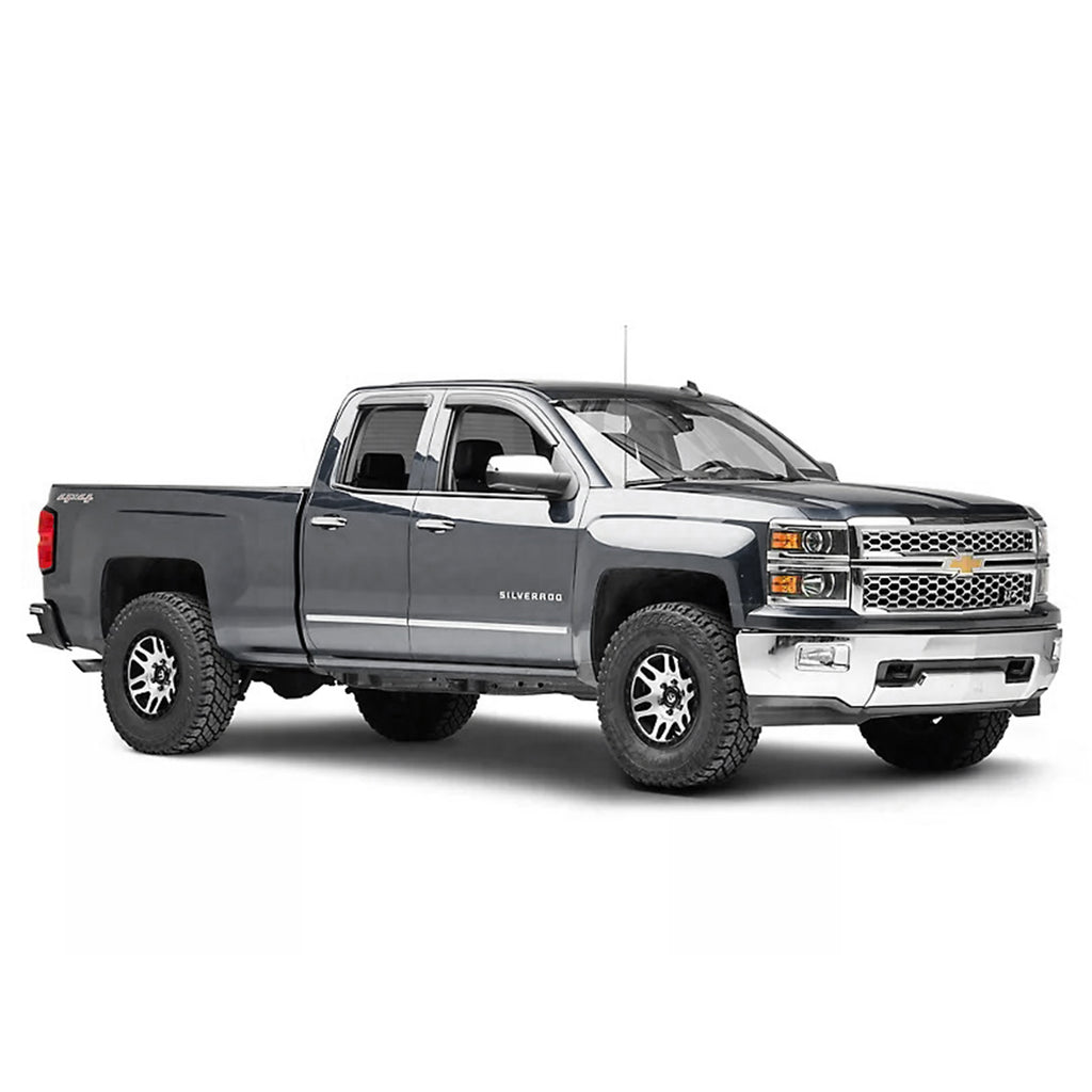 Black Horse Off Road 140442 Rain Guards for Select Chevrolet Silverado 1500, GMC Sierra