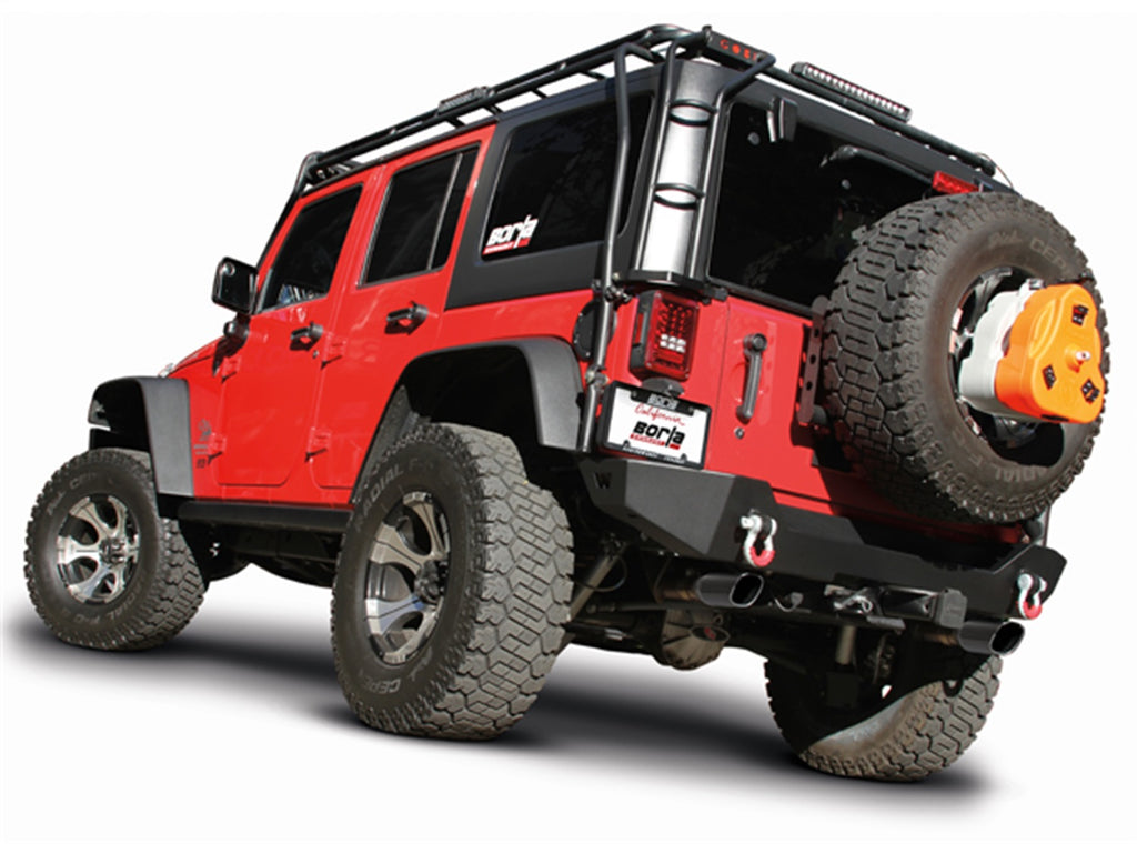 Borla 140459BC Cat-Back Exhaust System - Touring for Select Jeep Wrangler, Jeep Wrangler JK