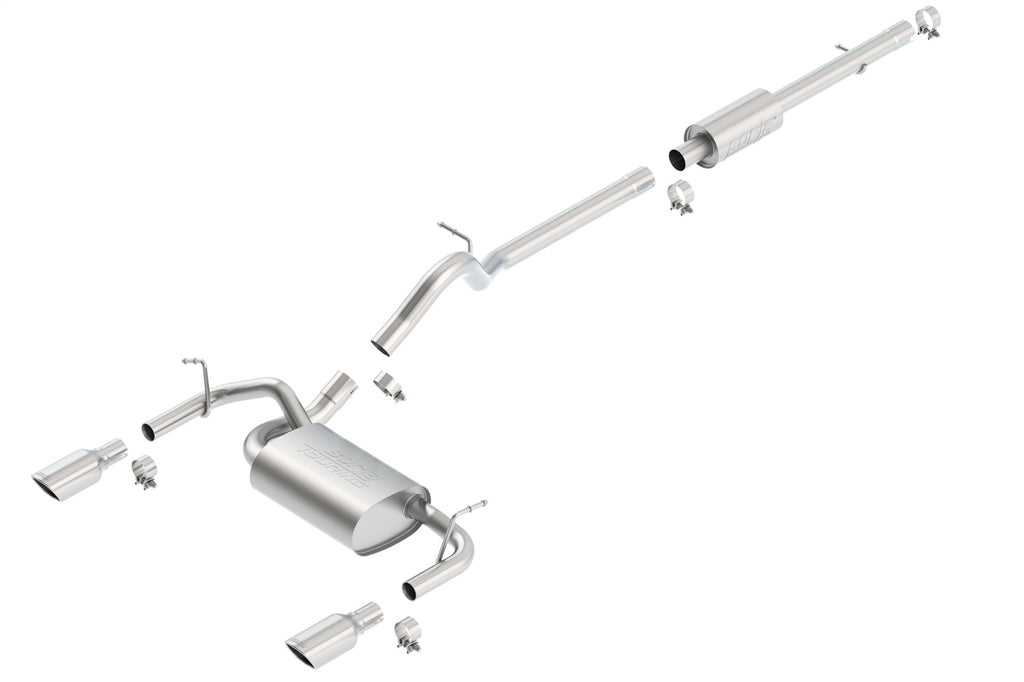 Borla 140459 Cat-Back Exhaust System - Touring for Select Jeep Wrangler, Jeep Wrangler JK