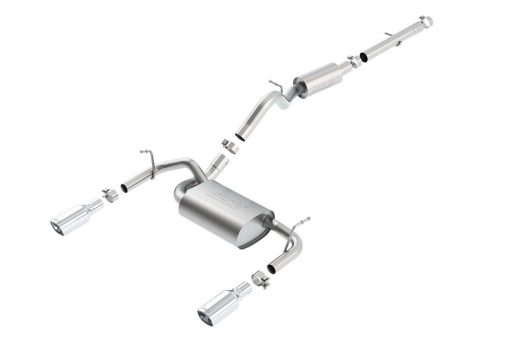 Borla 140460 Cat-Back Exhaust System - Touring for Select Jeep Wrangler, Jeep Wrangler JK