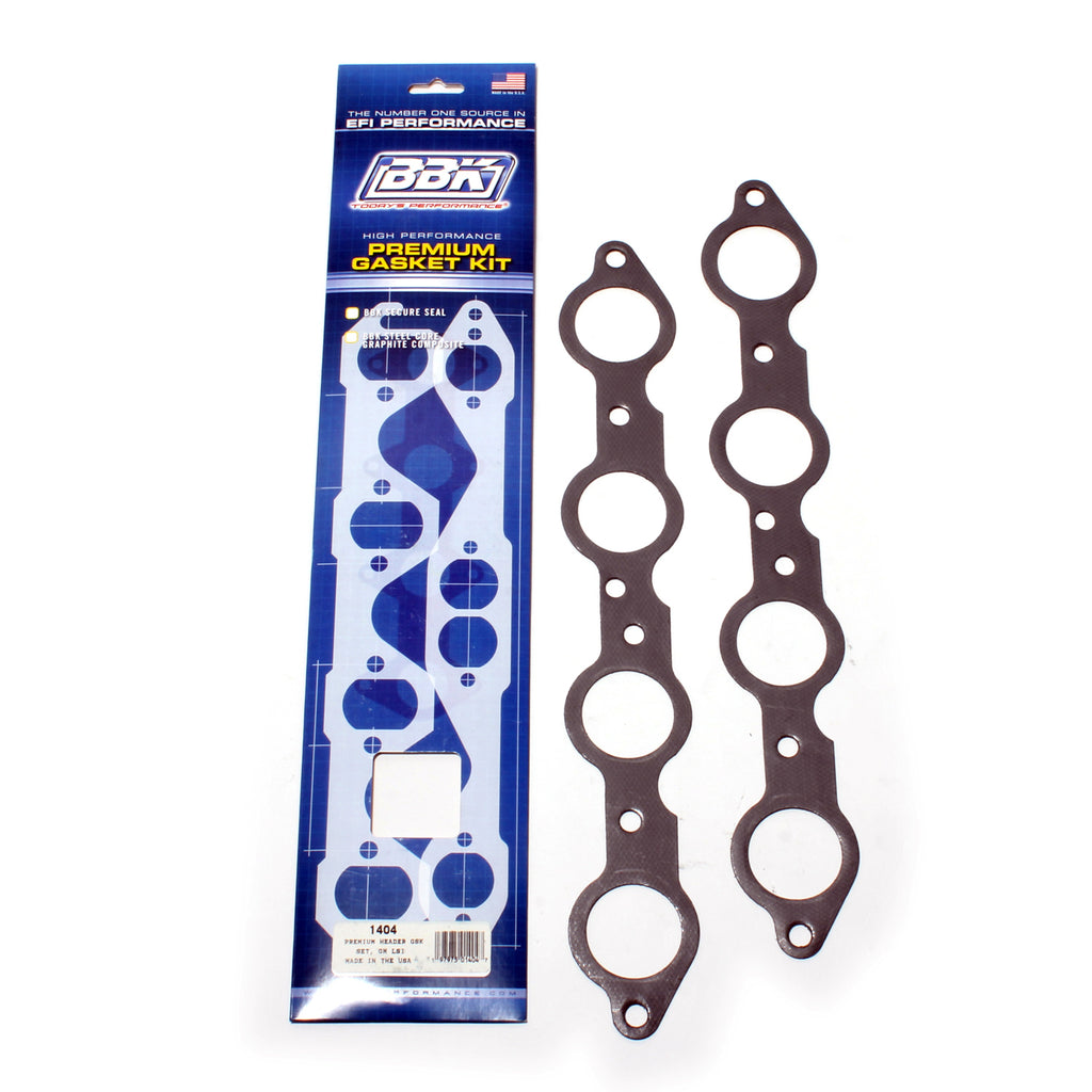 BBK Performance Parts 1404 PREMIUM HEADER GASKET SET GM LS V-8 (PAIR) for Select Chevrolet C1500, Chevrolet C1500 Suburban, Chevrolet Camaro, Chevrolet Caprice, Chevrolet Colorado, Chevrolet Corvette, Chevrolet Impala, Chevrolet K1500 Suburban, Chevrolet