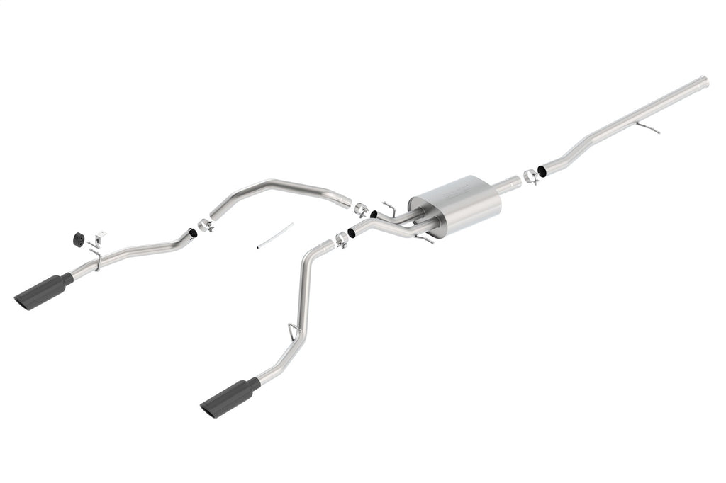 Borla 140535BC Cat-Back Exhaust System - Touring for Select Chevrolet Silverado 1500, GMC Sierra