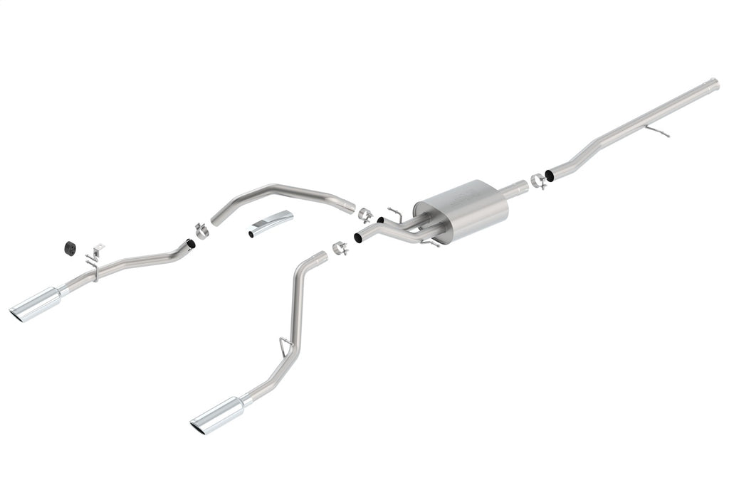 Borla 140536 Cat-Back Exhaust System - S-Type for Select Chevrolet Silverado 1500, GMC Sierra