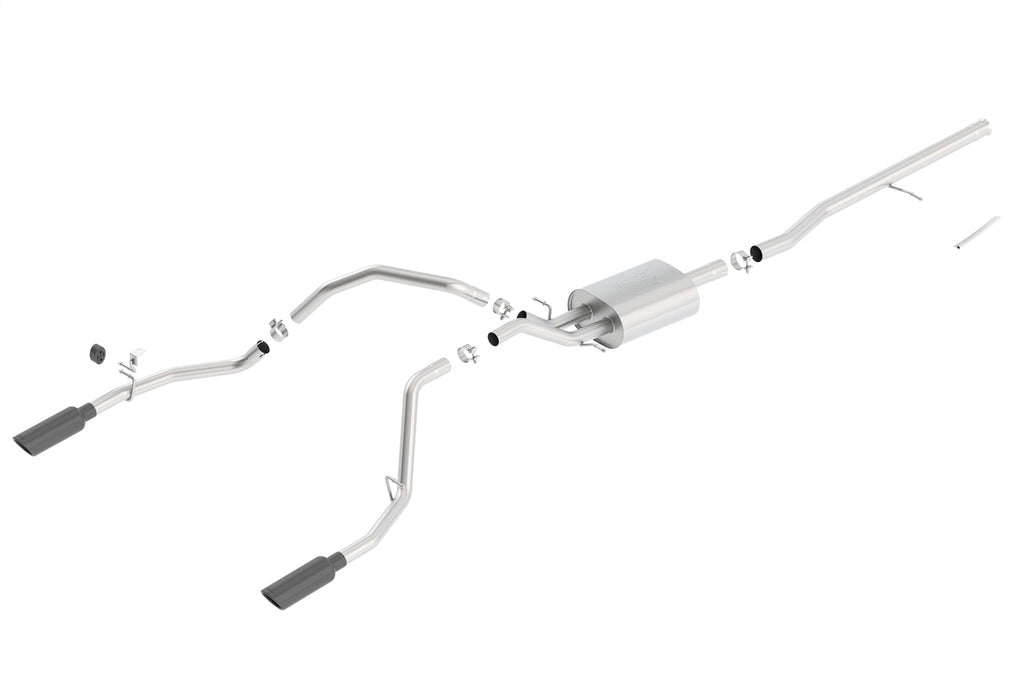 Borla 140537BC Cat-Back Exhaust System - ATAK® for Select Chevrolet Silverado 1500, GMC Sierra