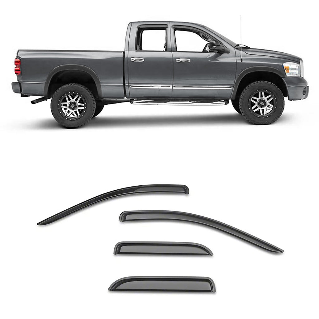 Black Horse Off Road 140542 Rain Guards for Select Ram