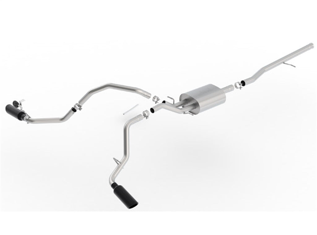 Borla 140545BC Cat-Back Exhaust System - S-Type for Select Chevrolet Silverado 1500, GMC Sierra