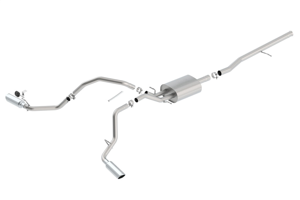 Borla 140545 Cat-Back Exhaust System - S-Type for Select Chevrolet Silverado 1500, GMC Sierra