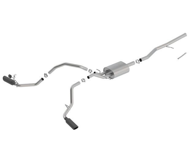 Borla 140549BC Cat-Back Exhaust System - ATAK® for Select Chevrolet Silverado 1500, GMC Sierra