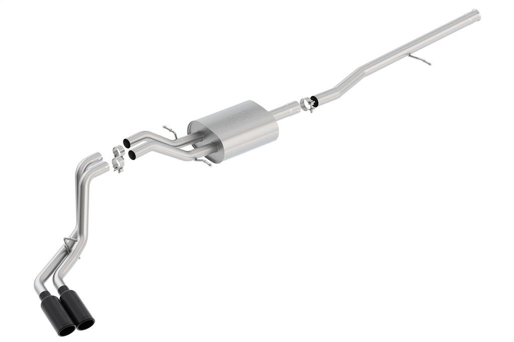 Borla 140550BC Cat-Back Exhaust System - S-Type for Select Chevrolet Silverado 1500, GMC Sierra