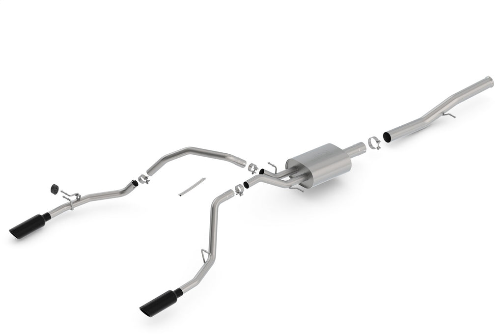 Borla 140571BC Cat-Back Exhaust System - S-Type for Select Chevrolet Silverado 1500, GMC Sierra