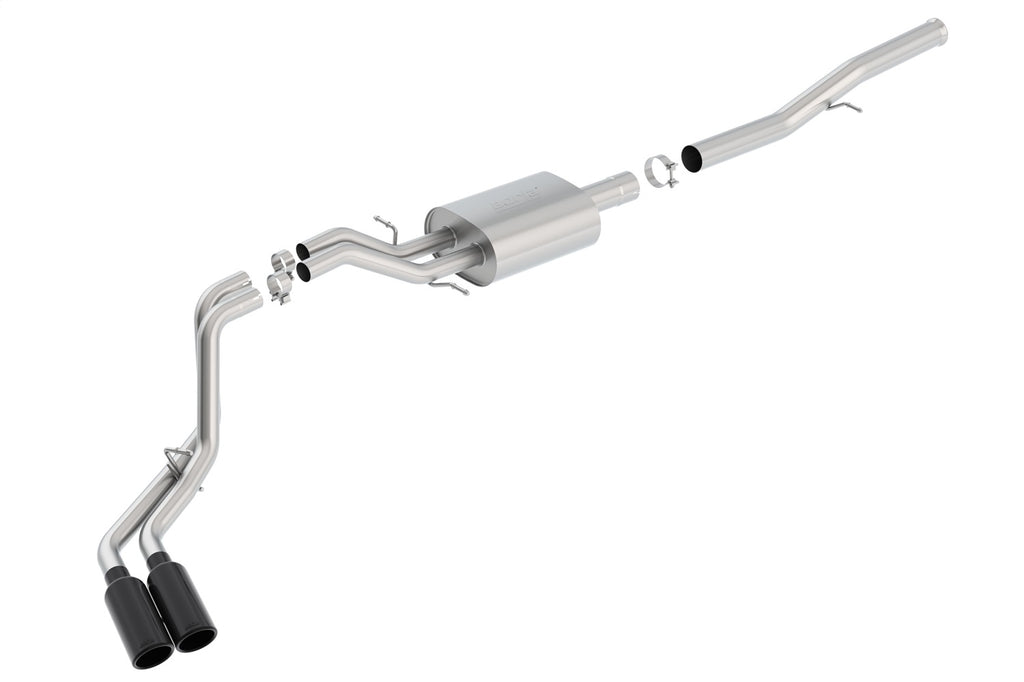 Borla 140576BC Cat-Back Exhaust System - S-Type for Select Chevrolet Silverado 1500, GMC Sierra