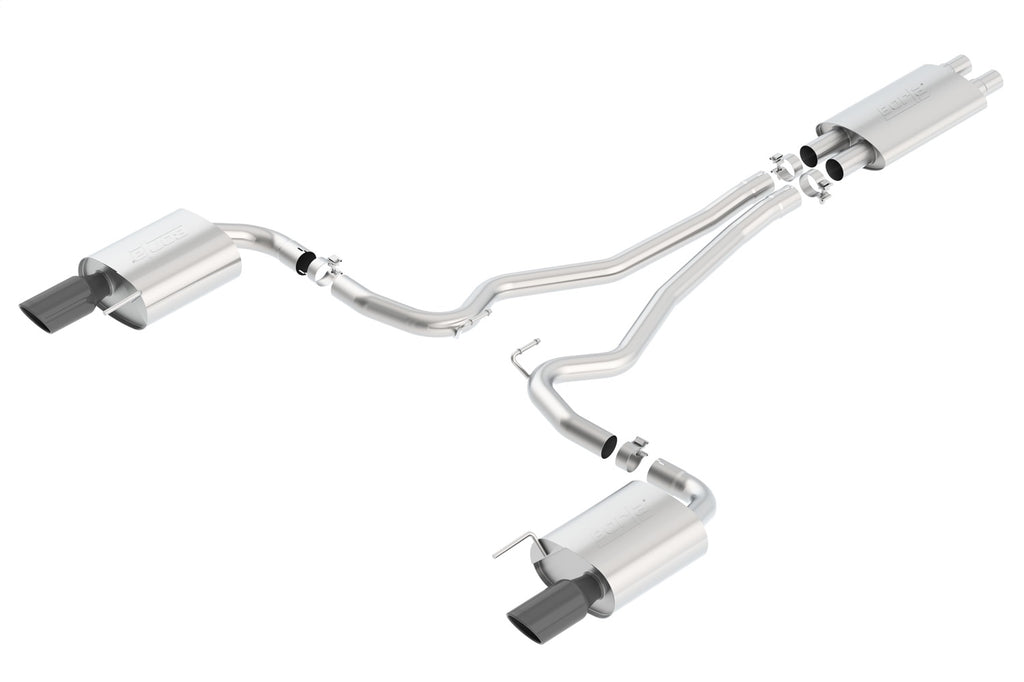 Borla 140589BC Cat-Back Exhaust System - Touring for Select Ford Mustang