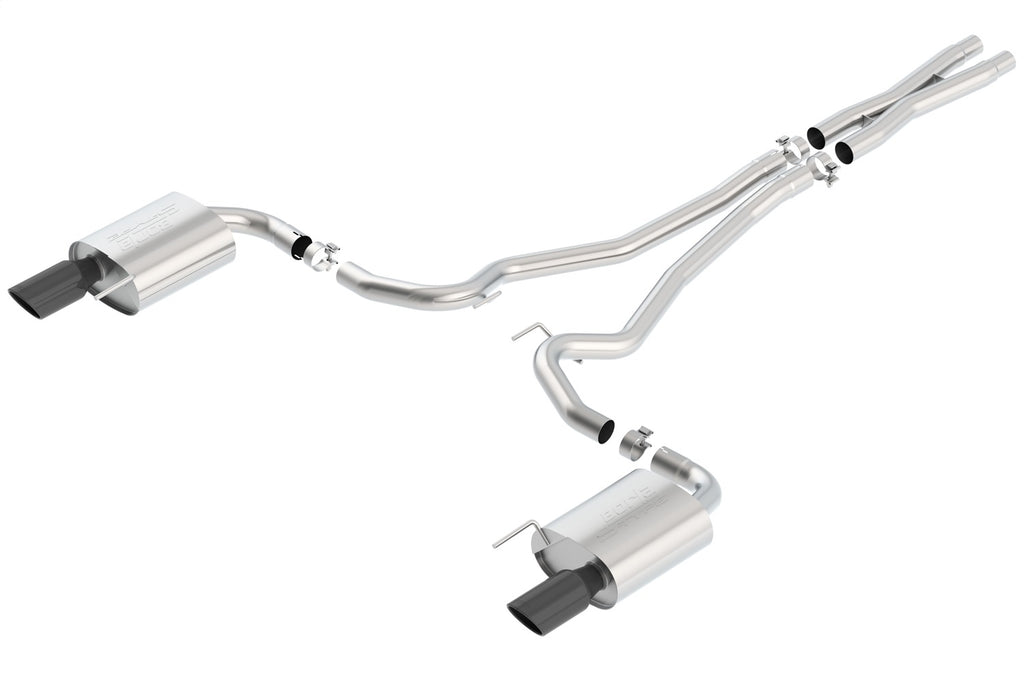 Borla 140590BC Cat-Back Exhaust System - S-Type for Select Ford Mustang