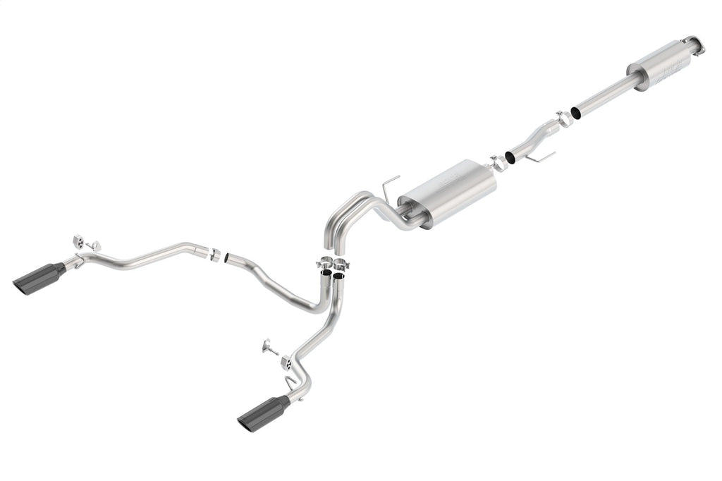 Borla 140615BC Cat-Back Exhaust System - S-Type for Select Ford F-150