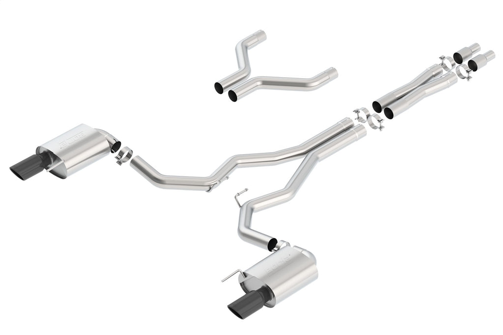 Borla 140629BC Cat-Back Exhaust System - S-Type for Select Ford Mustang