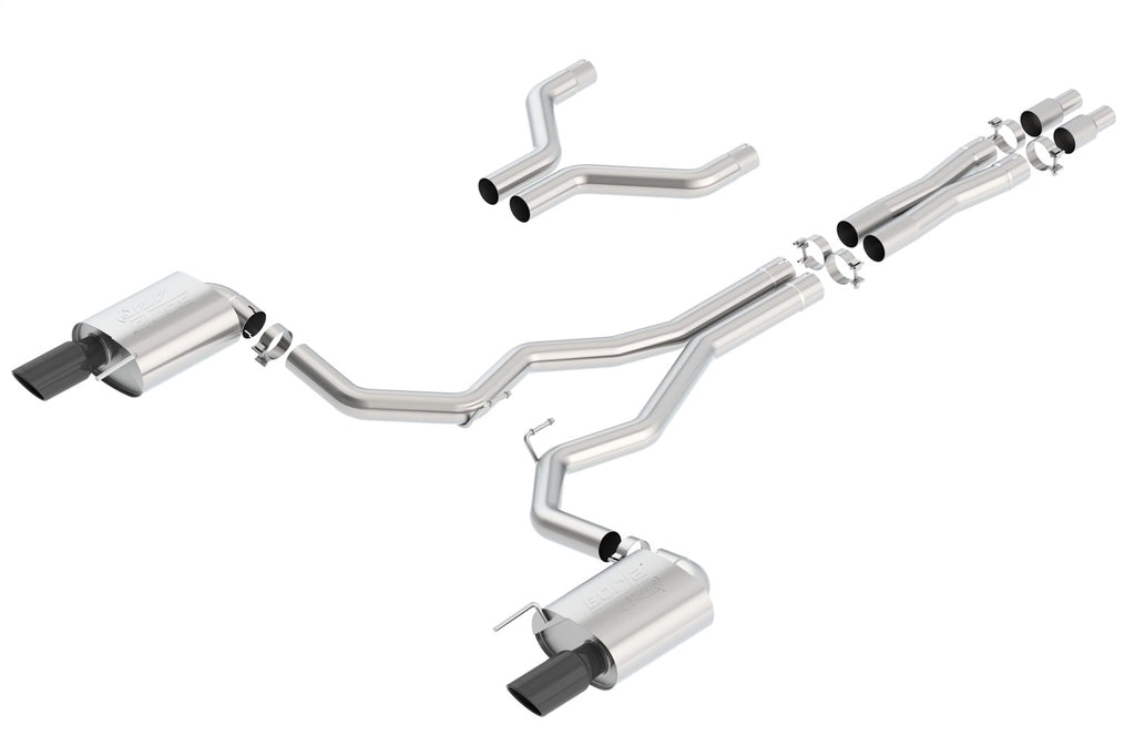 Borla 140630BC Cat-Back Exhaust System - ATAK® for Select Ford Mustang