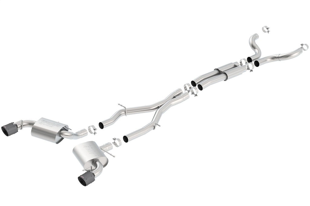 Borla 140689CFBA Cat-Back Exhaust System - S-Type