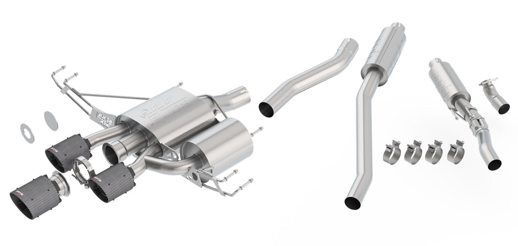 Borla 140738CFBA Cat-Back Exhaust System - ATAK® for Select Honda Civic