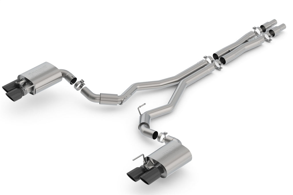 Borla 140742BC Cat-Back Exhaust System - S-Type for Select Ford Mustang