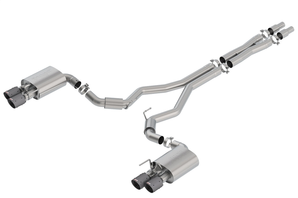 Borla 140742CFBA Cat-Back Exhaust System - S-Type for Select Ford Mustang