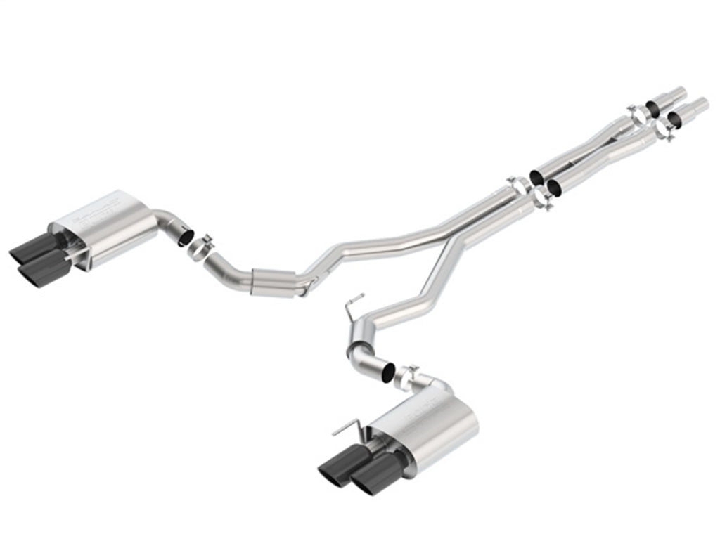 Borla 140745BC Cat-Back Exhaust System - S-Type for Select Ford Mustang