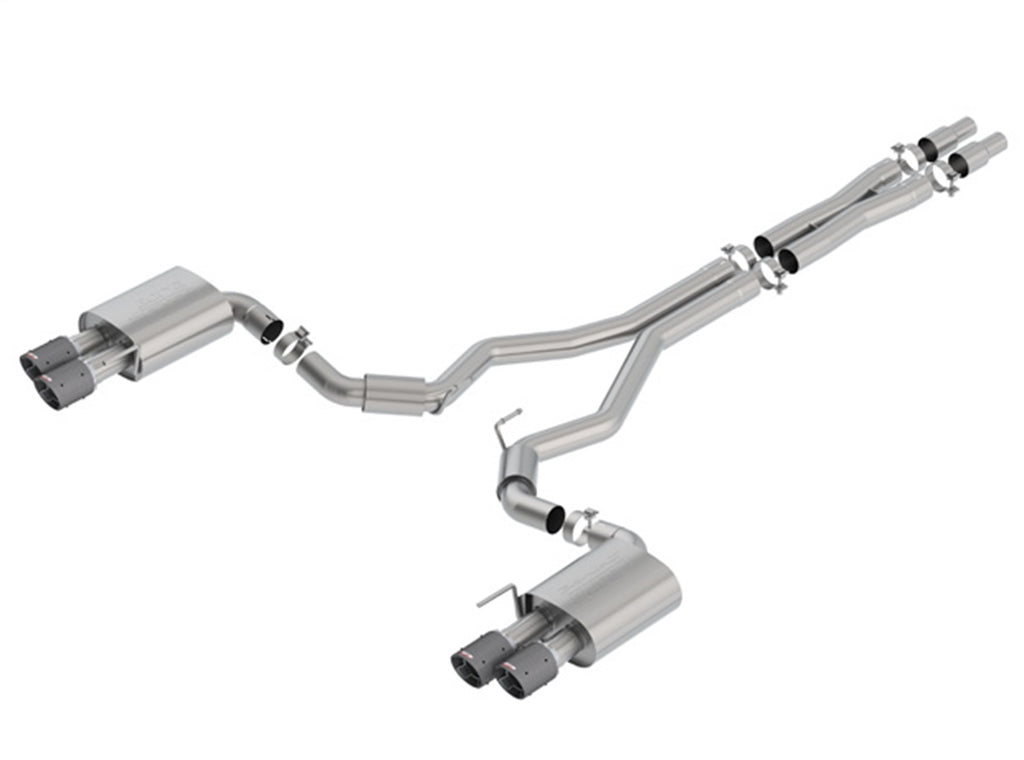 Borla 140745CF Cat-Back Exhaust System - S-Type for Select Ford Mustang