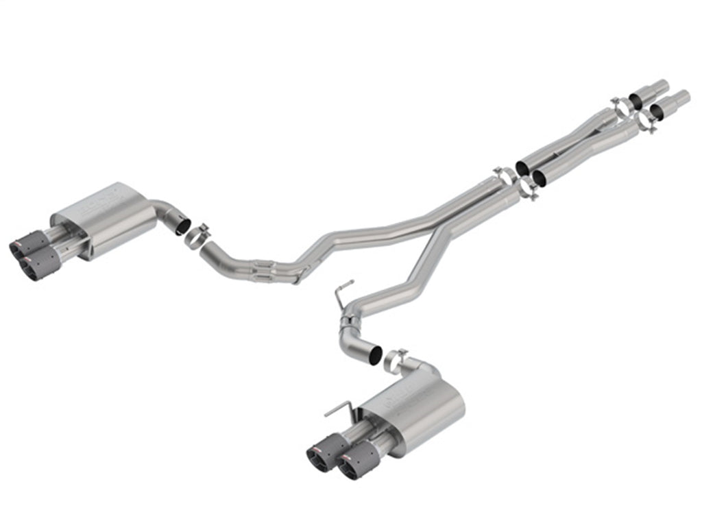 Borla 140746CF Cat-Back Exhaust System - ATAK® for Select Ford Mustang