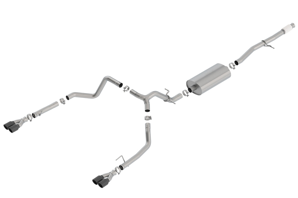 Borla 140768BC Cat-Back Exhaust System - Touring for Select Chevrolet Silverado 1500, GMC Sierra